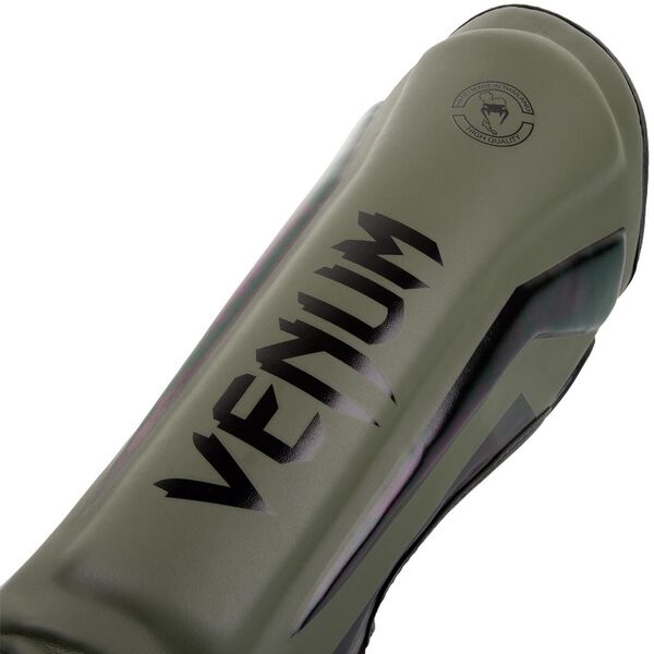 VE-1394-200-XL-Venum Elite Standup Shinguards - Khaki/Black