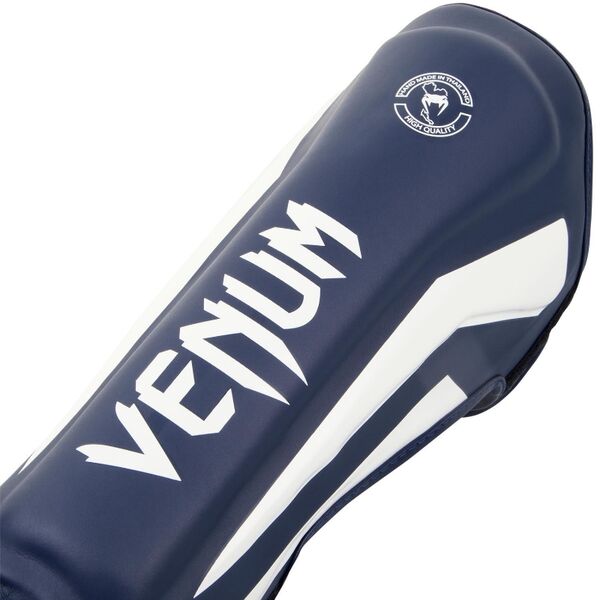 VE-1394-410-L-Venum Elite Standup Shin guards - White/Navy Blue