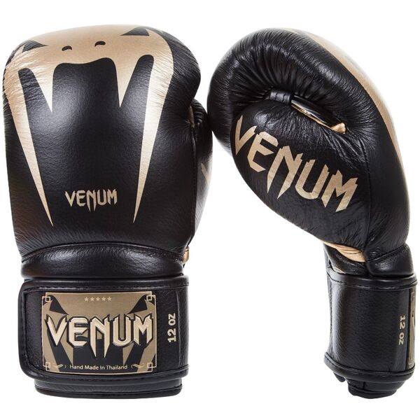 VE-2055-12-BK-G-Venum Giant 3.0 Boxing Gloves-Black-Gold