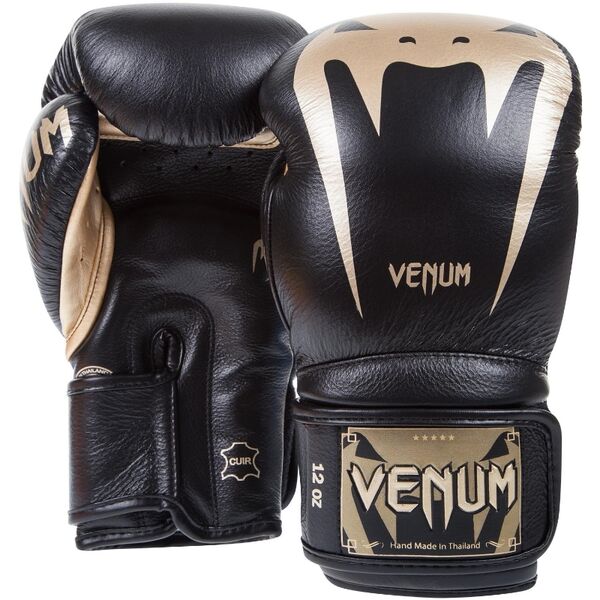 VE-2055-12-BK-G-Venum Giant 3.0 Boxing Gloves-Black-Gold