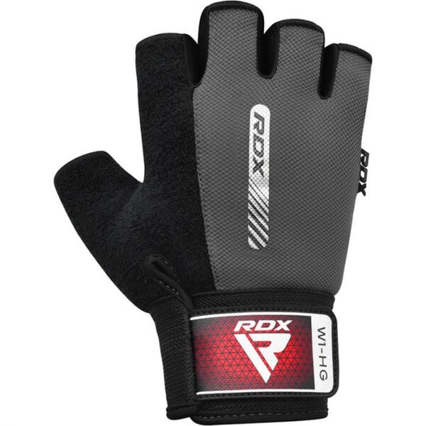 RDXWGA-W1HG-L-Gym Weight Lifting Gloves W1 Half Gray-L