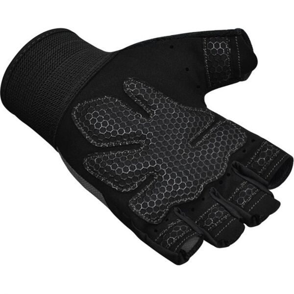 RDXWGA-W1HG-L-Gym Weight Lifting Gloves W1 Half Gray-L