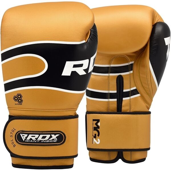 RDXBGL-S7GL-12OZ-RDX S7 Bazooka Leather Boxing Sparring Gloves