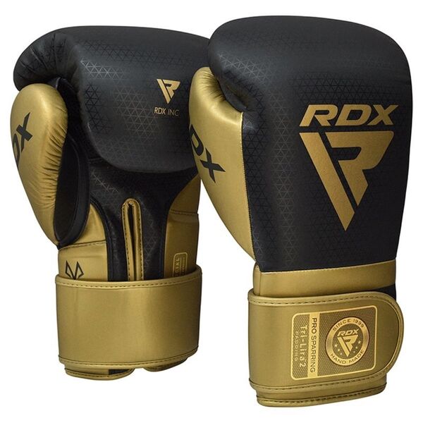RDXBGM-PSTL2G-14OZ-Boxing Gloves Mark Pro Sparring Tri Lira 2 Golden-14OZ