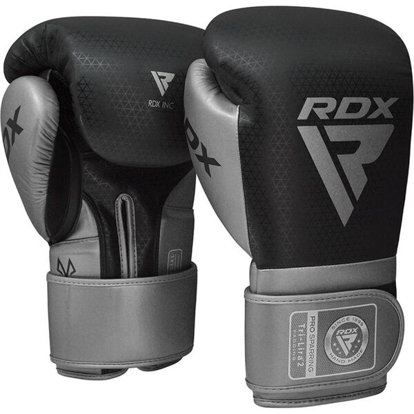 RDXBGM-PSTL2S-16OZ-Boxing Gloves Mark Pro Sparring Tri Lira 2 Silver-16OZ