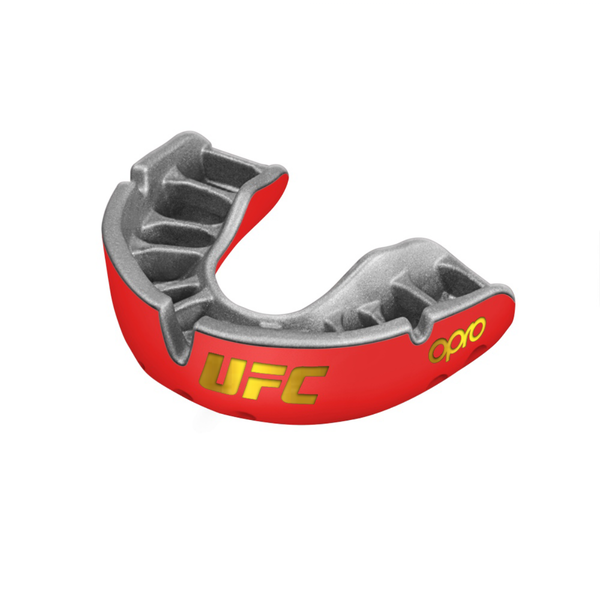 OP-002260002-OPRO Self-Fit UFC&nbsp; Gold - Red Metal/Silver