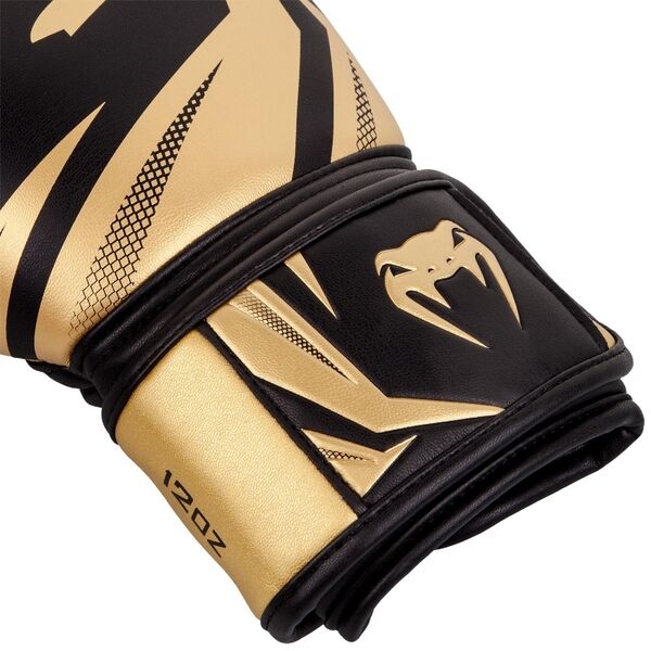 VE-03525-126-10-Venum Challenger 3.0 Boxing Gloves - Black/Gold