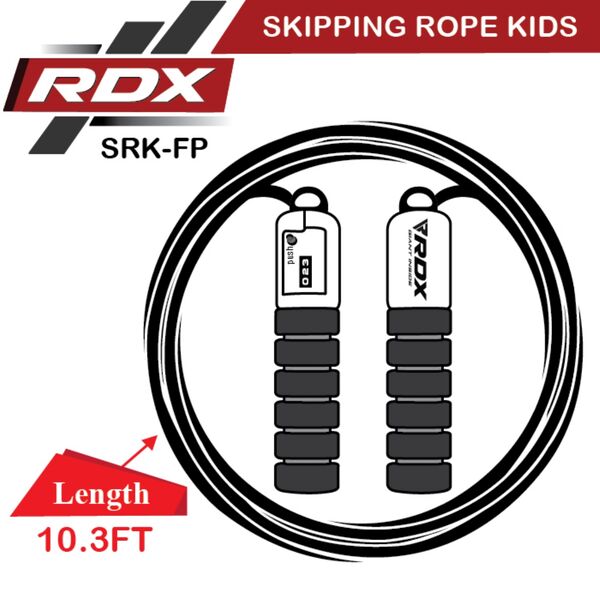 RDXSRK-FPB-10FT-Skipping Rope Kids Plastic Abs Black-10Ft (15718)