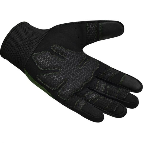 RDXWGA-W1FA-XL-Gym Weight Lifting Gloves W1 Full Army Green-XL