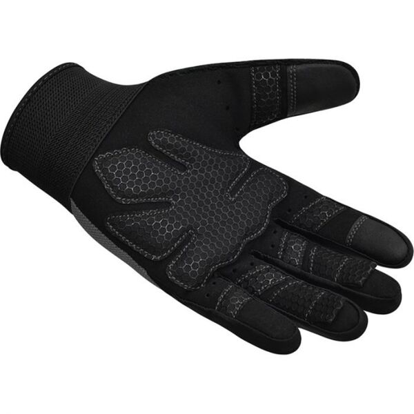 RDXWGA-W1FG-M-Gym Weight Lifting Gloves W1 Full Gray-M