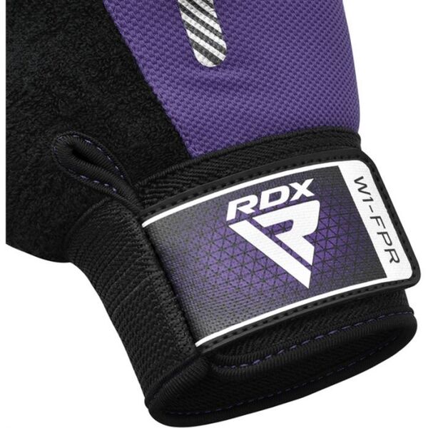 RDXWGA-W1FPR-S-Gym Weight Lifting Gloves W1 Full Purple-S