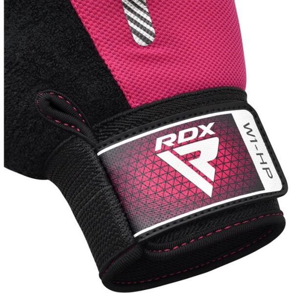 RDXWGA-W1HP-L-Gym Weight Lifting Gloves W1 Half Pink-L