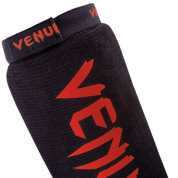 VE-0481-100-Venum Shin guards Kontact Without Foot - Black/Red