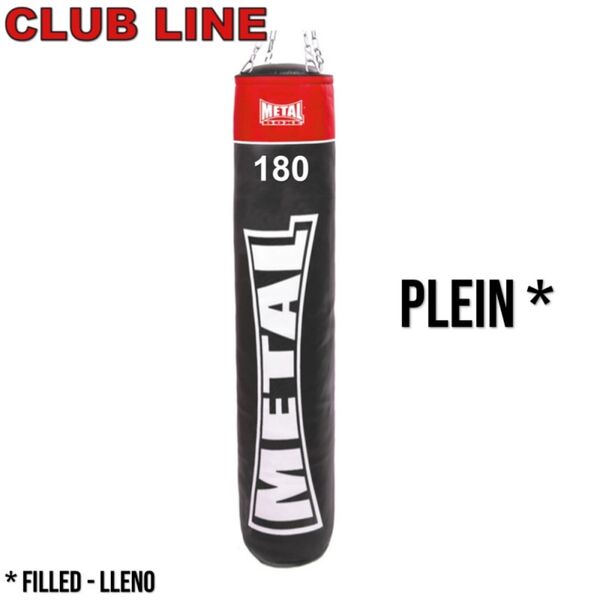 MB311N180P-Sac De Frappe Plein Club Line Noir 180