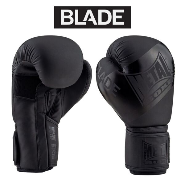 MBGAN204N12-Blade Black is Black Boxing Gloves
