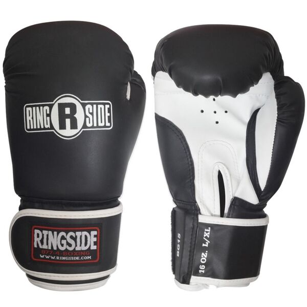 RSBG15 BK/WH S/M-Ringside Striker Training Gloves