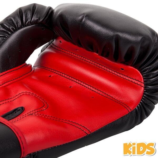 VE-02822-100-4-Venum Contender Kids Boxing Gloves - Black-Red