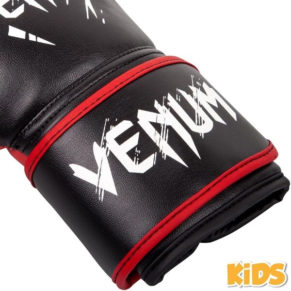 VE-02822-100-6-Venum Contender Kids Boxing Gloves - Black-Red
