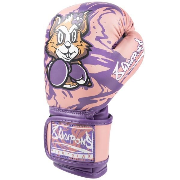 8W-8600002-2-8 WEAPONS Kids Boxing Glove - Jenny pink 4 Oz