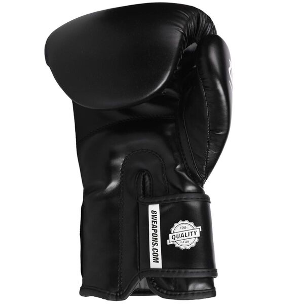 8W-8150011-2- Boxing Gloves - Pure black 12 Oz