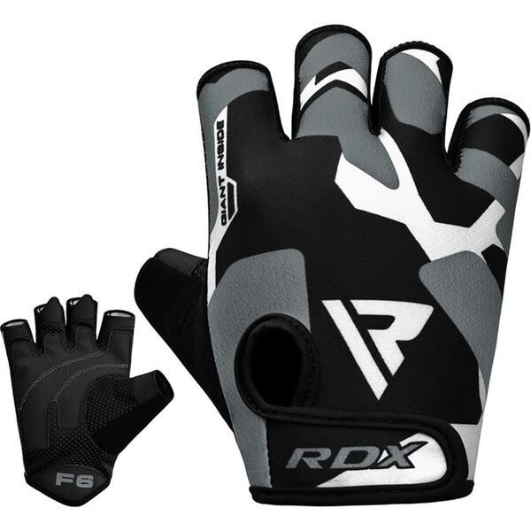 RDXWGS-F6G-M-Gym Gloves Sumblimation F6 Gray-M