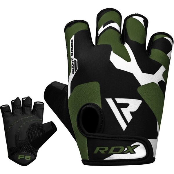 RDXWGS-F6GN-M-Gym Gloves Sumblimation F6 Black/Green-M