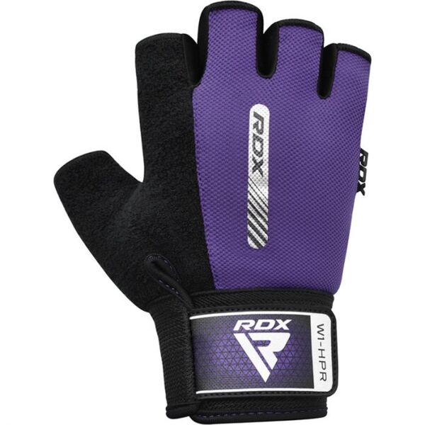 RDXWGA-W1HPR-M-Gym Weight Lifting Gloves W1 Half Purple-M