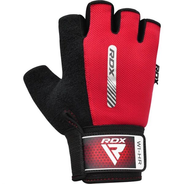 RDXWGA-W1HR-S-Gym Weight Lifting Gloves W1 Half Red-S