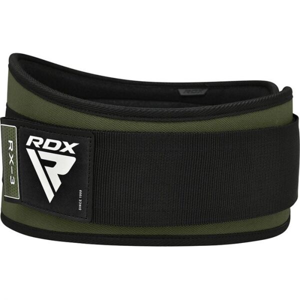 RDXWBE-RX3AG-M-Weight Lifting Belt Eva Curve Rx3 Army Green-M
