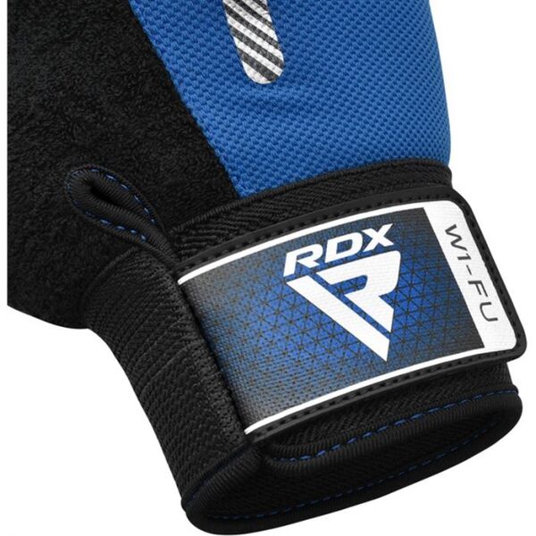 RDXWGA-W1FU-XL-Gym Weight Lifting Gloves W1 Full Blue-XL