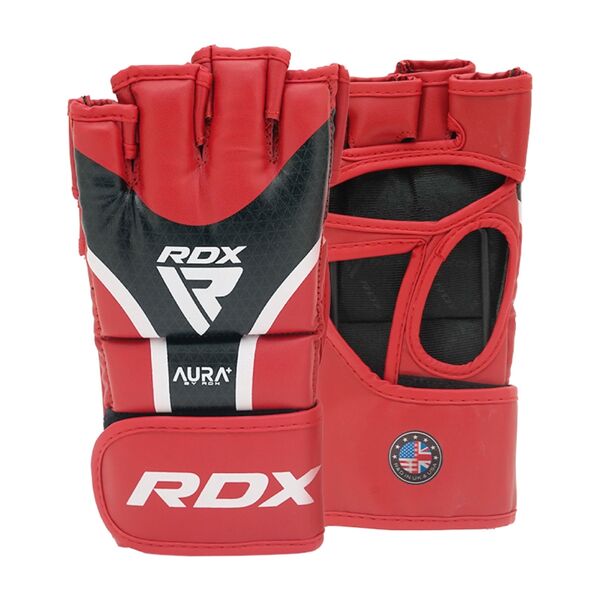RDXGGR-T17RB-M+-RDX Grappling Gloves Aura Plus T-17 Red/Black-M