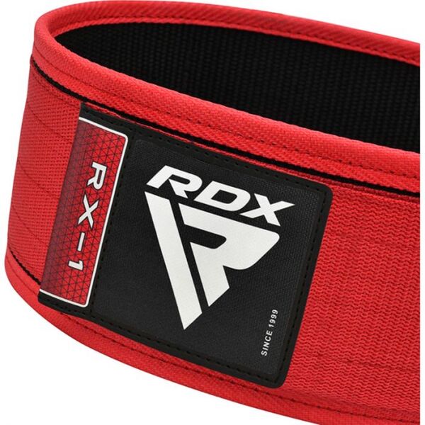 RDXWBS-RX1R-L-Weight Lifting Strap Belt Rx1 Red-L