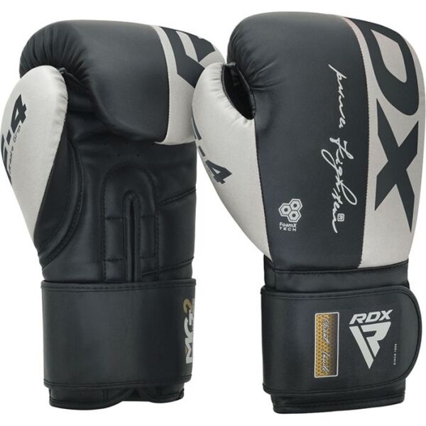 RDXBGR-F4G-14OZ-Boxing Gloves Rex F4 Gray/Black-14OZ
