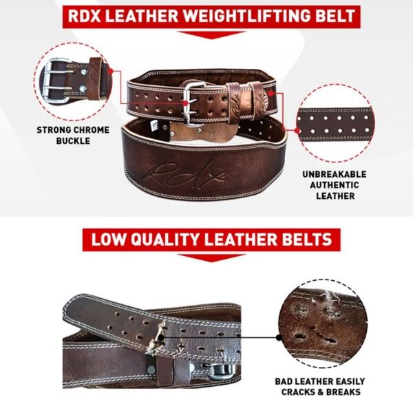 RDXWBL-4LN-XL-Belt Pro Liver Buckle Brown Leather -XL