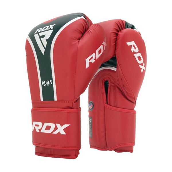 RDXBGR-T17RB-16OZ+-RDX Boxing Glove Aura Plus T-17 Red/Black-16Oz