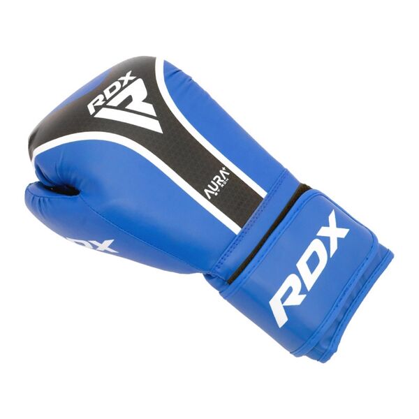 RDXBGR-T17UB-12OZ+-RDX Boxing Glove Aura Plus T-17 Blue/Black-12Oz