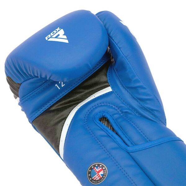 RDXBGR-T17UB-12OZ+-RDX Boxing Glove Aura Plus T-17 Blue/Black-12Oz