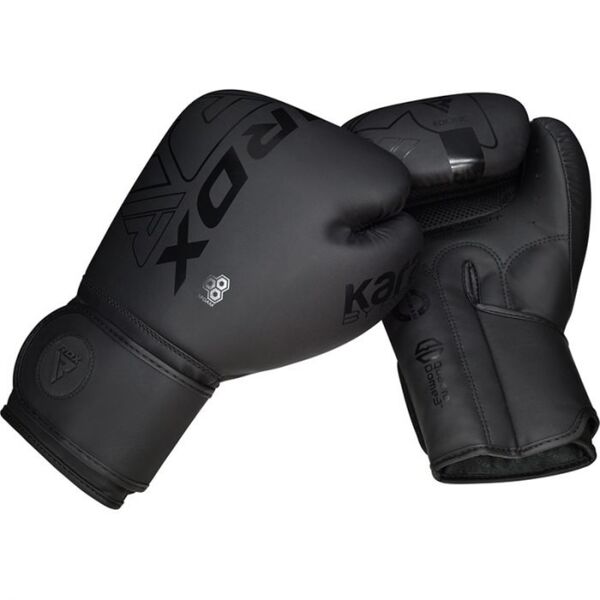 RDXBGR-F6MB-12OZ-Boxing Gloves F6 Matte Black-12OZ