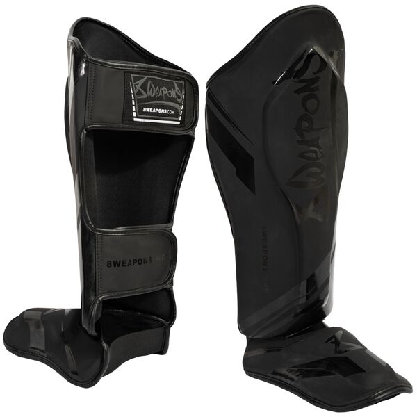 8W-8450009-3-8 WEAPONS Shin Guards - Shift black-matt L