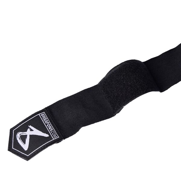 8W-8090015-8 WEAPONS Hand Wraps semi-elastic 2m - black