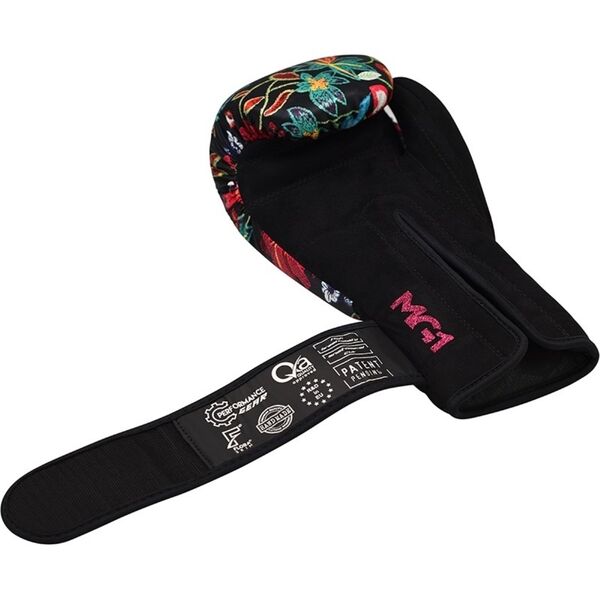 RDXBGR-FL3-12OZ-Boxing Gloves Fl-3 Floral Black-12OZ