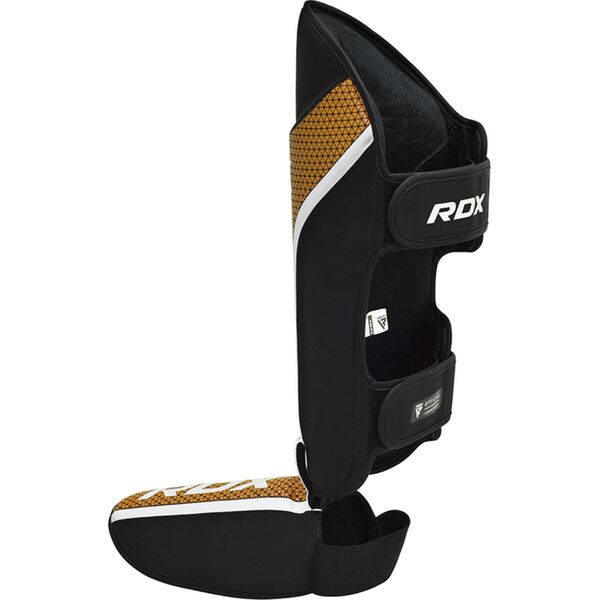 RDXSGR-T17BGL-L+-RDX Shin Instep Aura Plus T-17 Black Golden-L