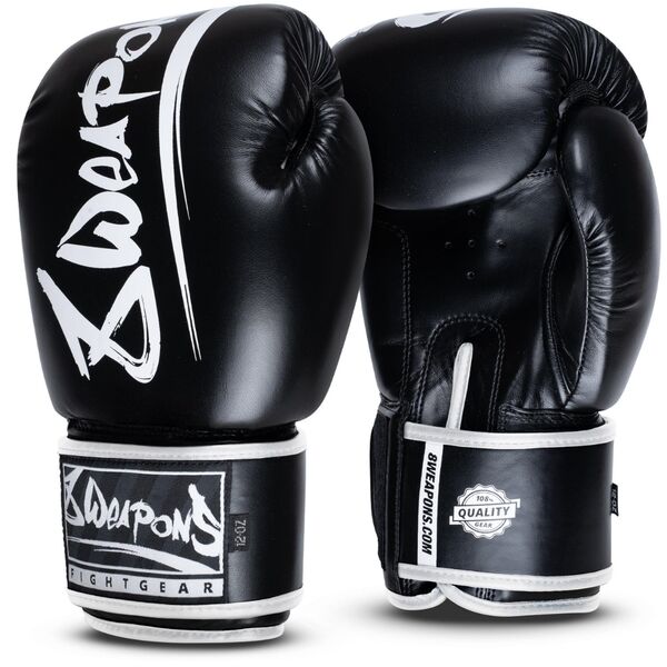 8W-8150012-1-8 WEAPONS Boxing Gloves, Unlimited 2.0, black-white, 10 Oz