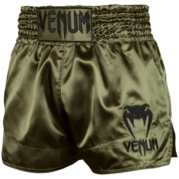 VE-03813-200-L-Venum Muay Thai Shorts Classic - Khaki/Black