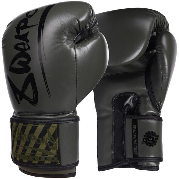 8 Weapons Boxing Gloves Unlimited olive 10 Oz 8W 8150009 1