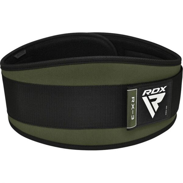 RDXWBE-RX3AG-L-Weight Lifting Belt Eva Curve Rx3 Army Green-L