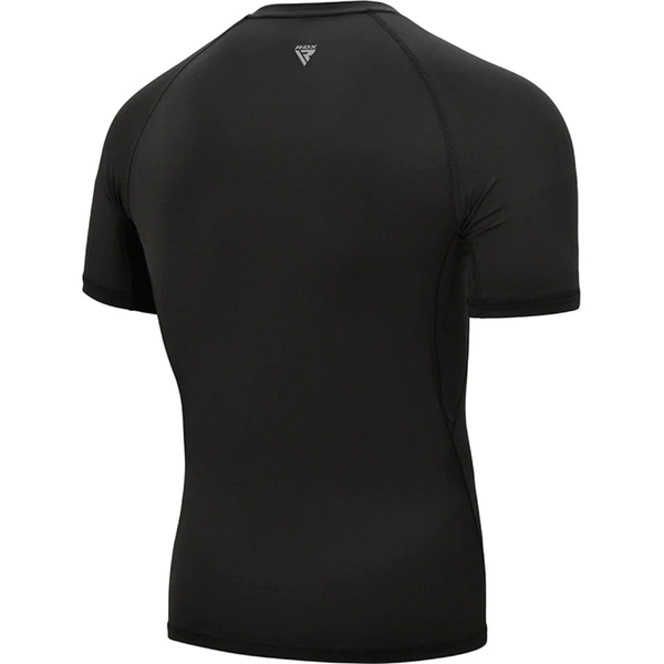 RDXCRL-T15BH-S-Clothing T15 Compression Rash Guard Black Half-S