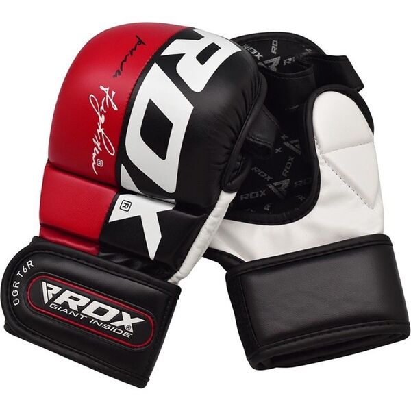 RDXGGR-T6R-S-Grappling Glove Rex Red T6 Plus-S