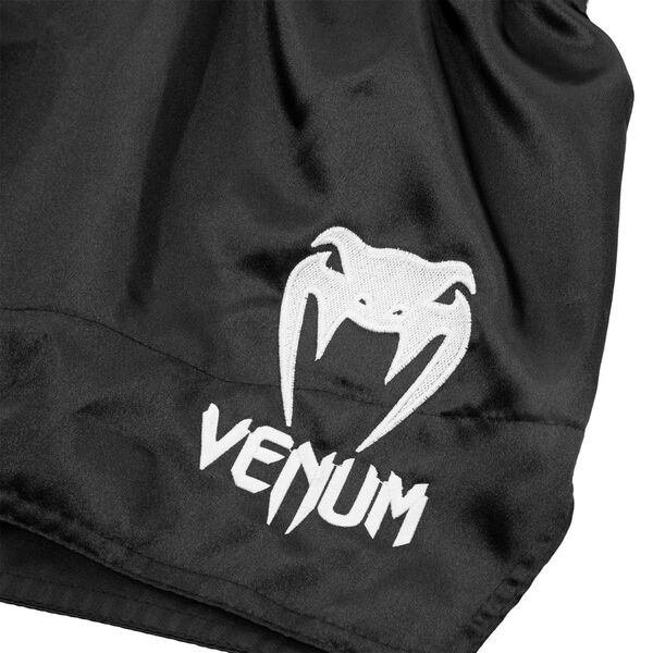 VE-03813-108-L-Venum Muay Thai Shorts Classic - Black/White