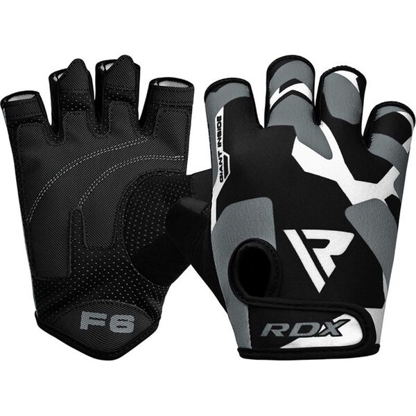 RDXWGS-F6G-XL-Gym Gloves Sumblimation F6 Gray-XL